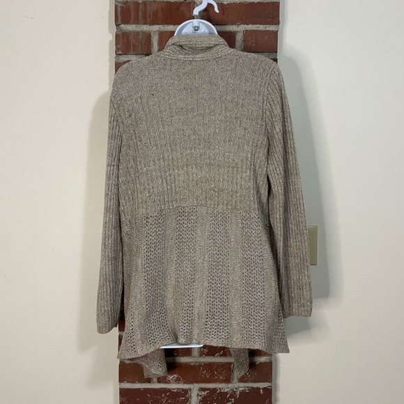 Christopher & Banks Taupe Knit Cardigan - Picture 2 of 3